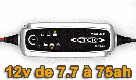 Chargeur batterie CTEK MXS 3.6