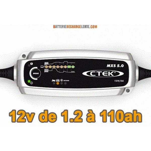 Chargeur batterie CTEK MXS 5.0 - Batterie decharge lente