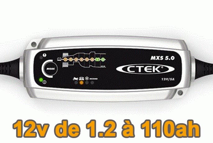 Chargeur batterie CTEK MXS 5.0