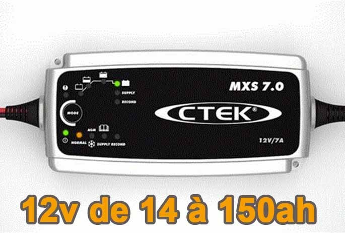 Chargeur batterie CTEK MXS 7.0