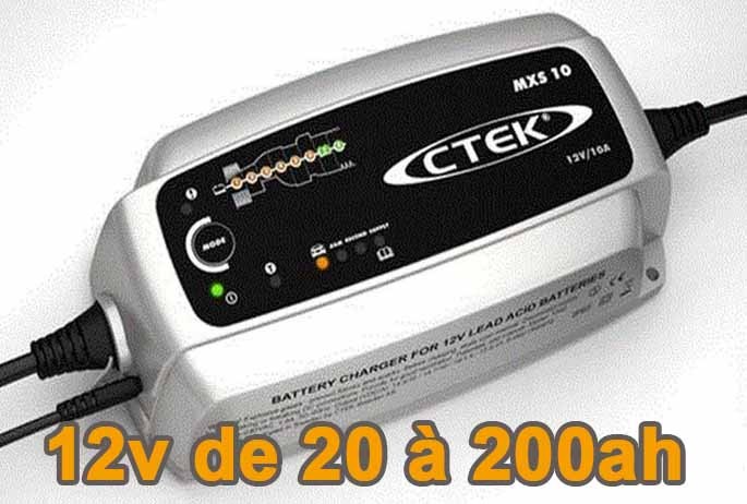 Chargeur batterie CTEK MXS 10